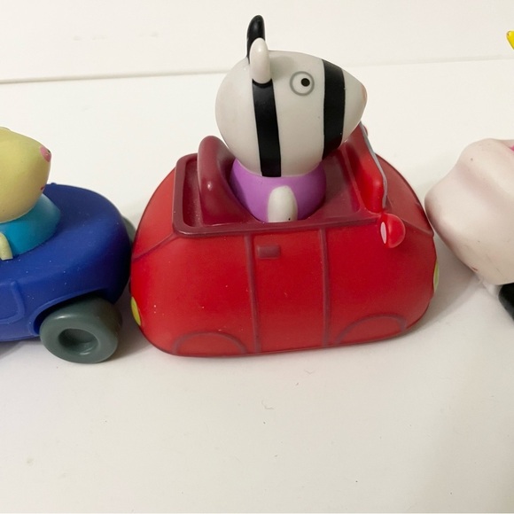 Lot of 4 Cars Peppa Pig Car Figures Buggy Racers Wheelin Jazwares - Picture 10 of 16
